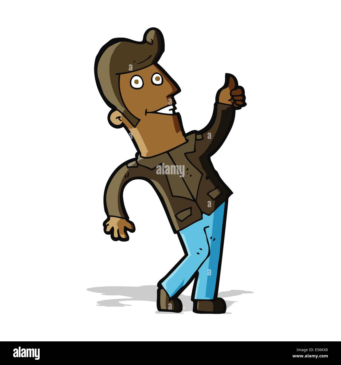 cartoon man giving thumbs up sign Stock Vector Image & Art - Alamy
