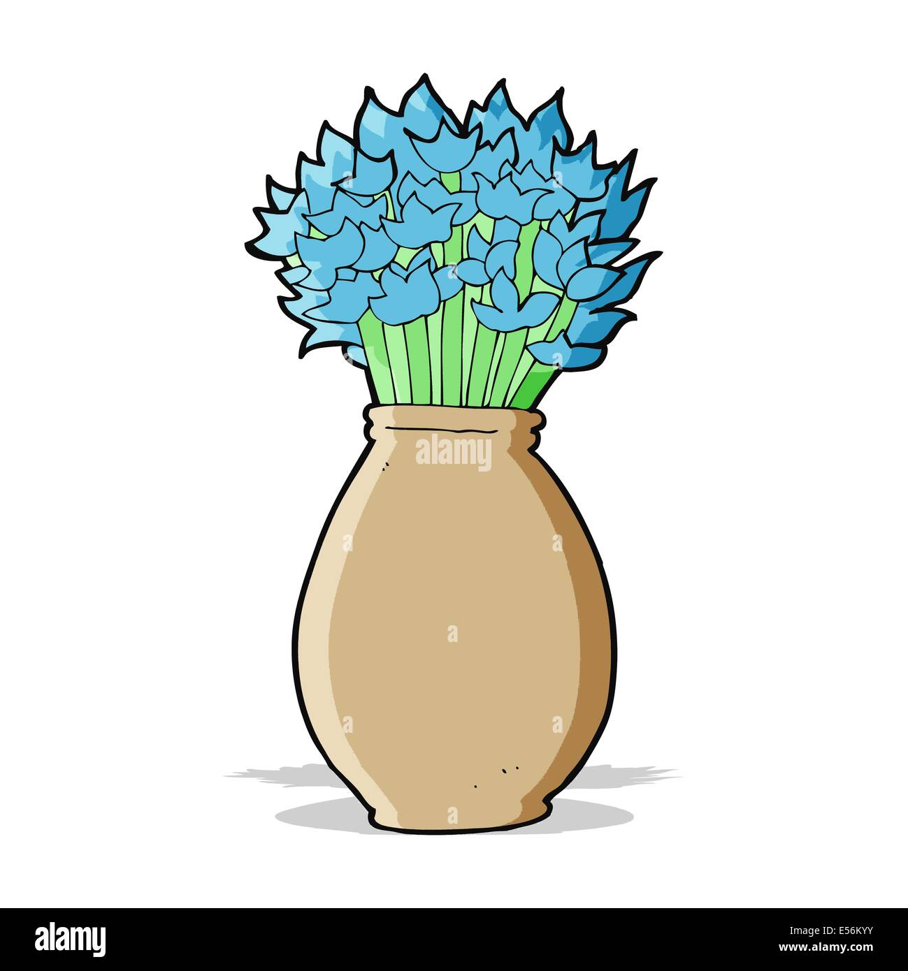 cartoon vase of flowers Stock Vector Image & Art Alamy