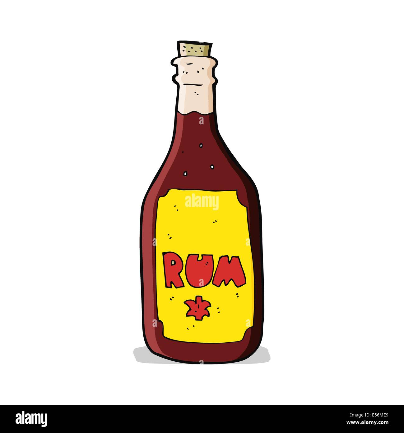 cartoon rum bottle Stock Vector Image & Art Alamy