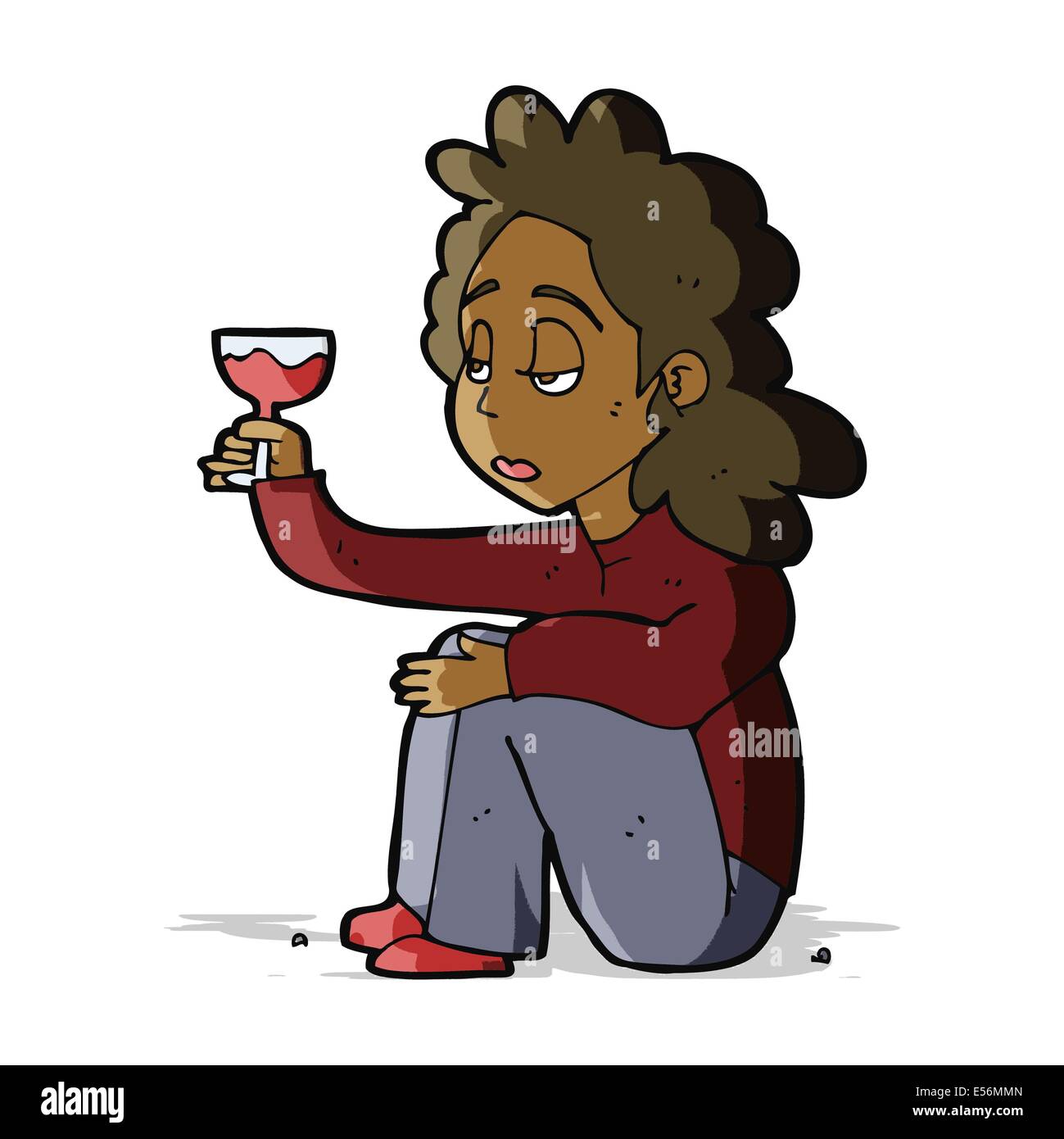 cartoon unhappy woman with glass of wine Stock Vector Image & Art - Alamy cartoon unhappy woman with glass of wine Stock Vector Image & Art - Alamy