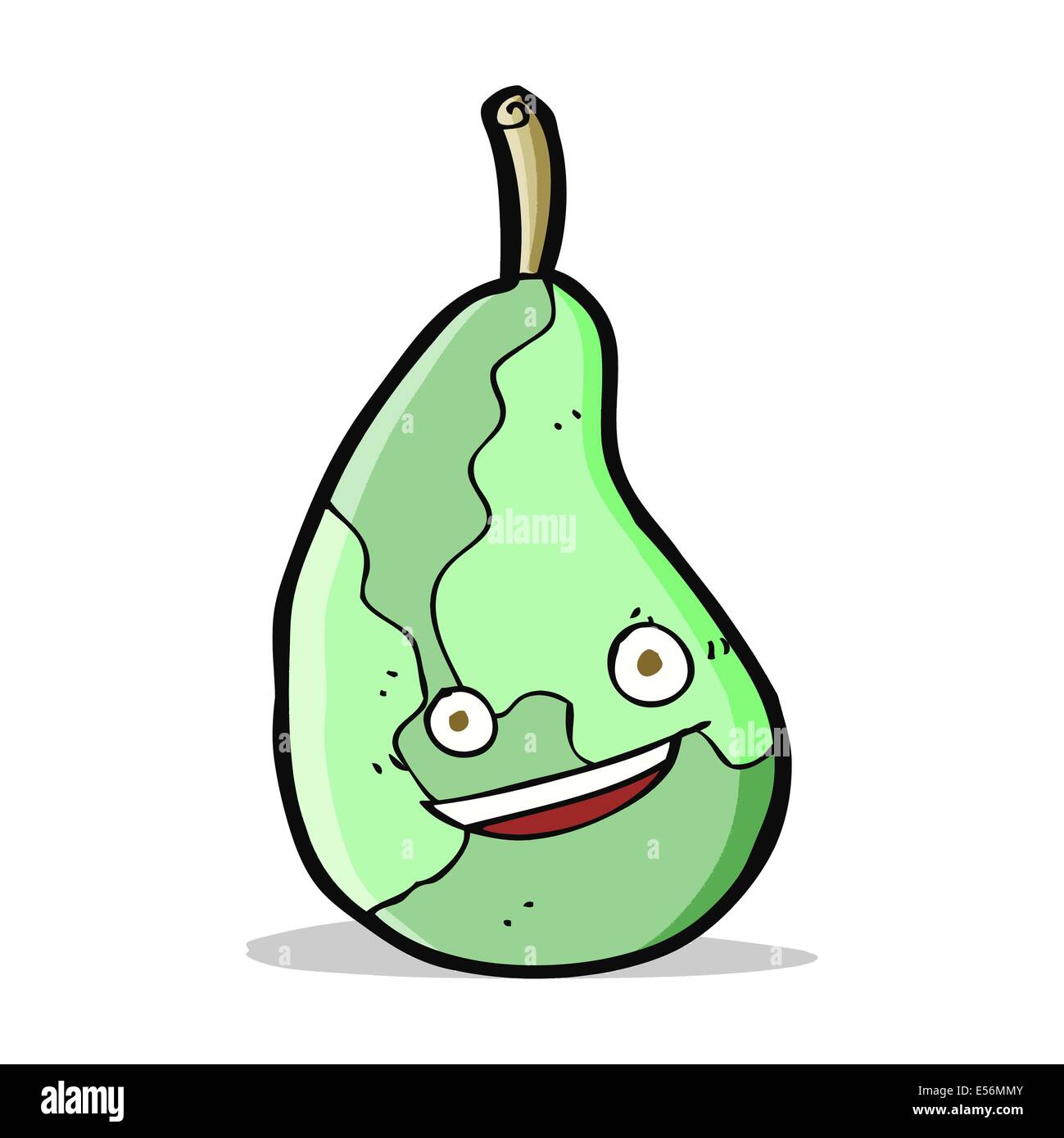 cartoon happy pear Stock Vector Image & Art - Alamy
