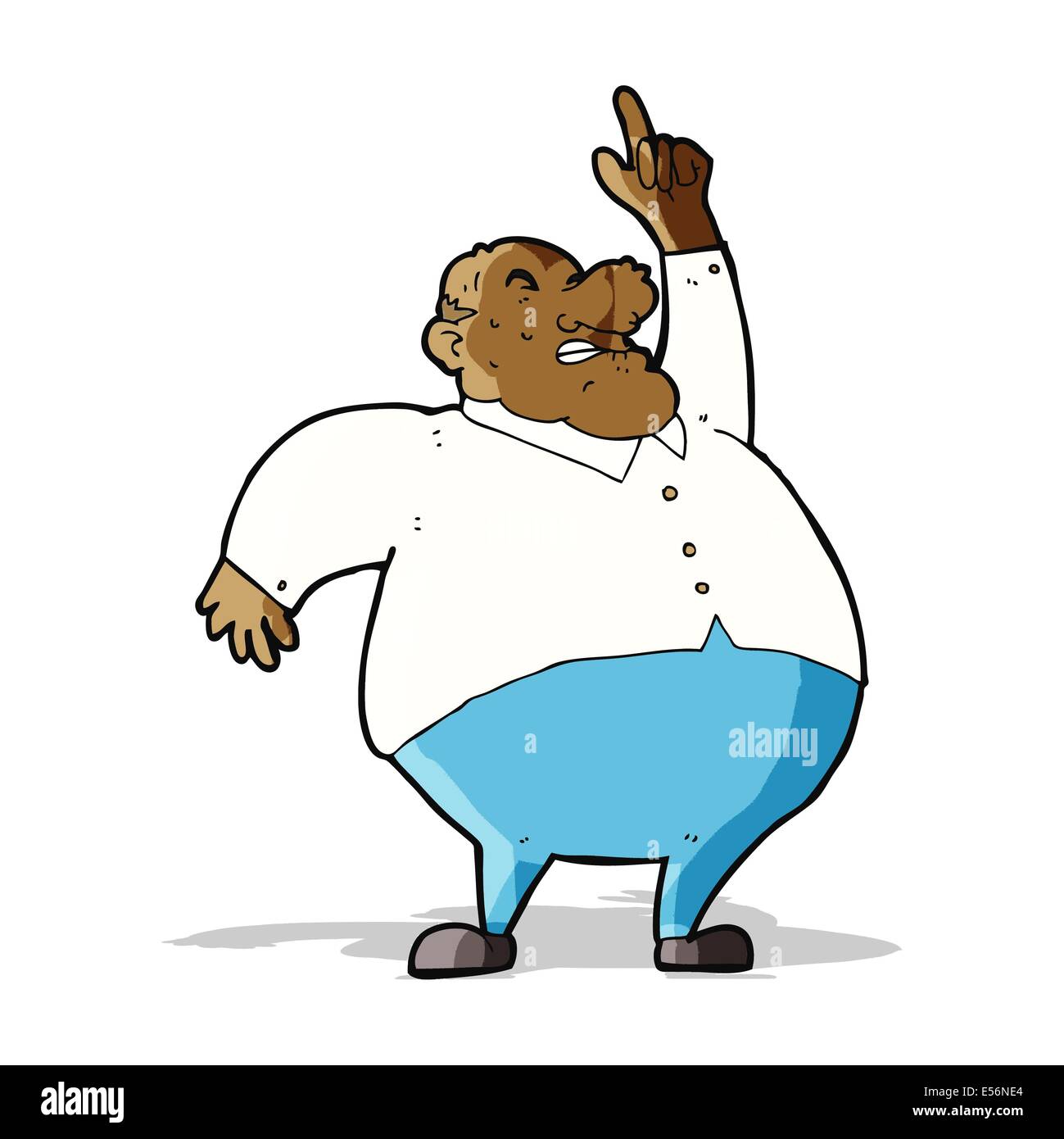 cartoon big fat boss Stock Vector Image & Art - Alamy