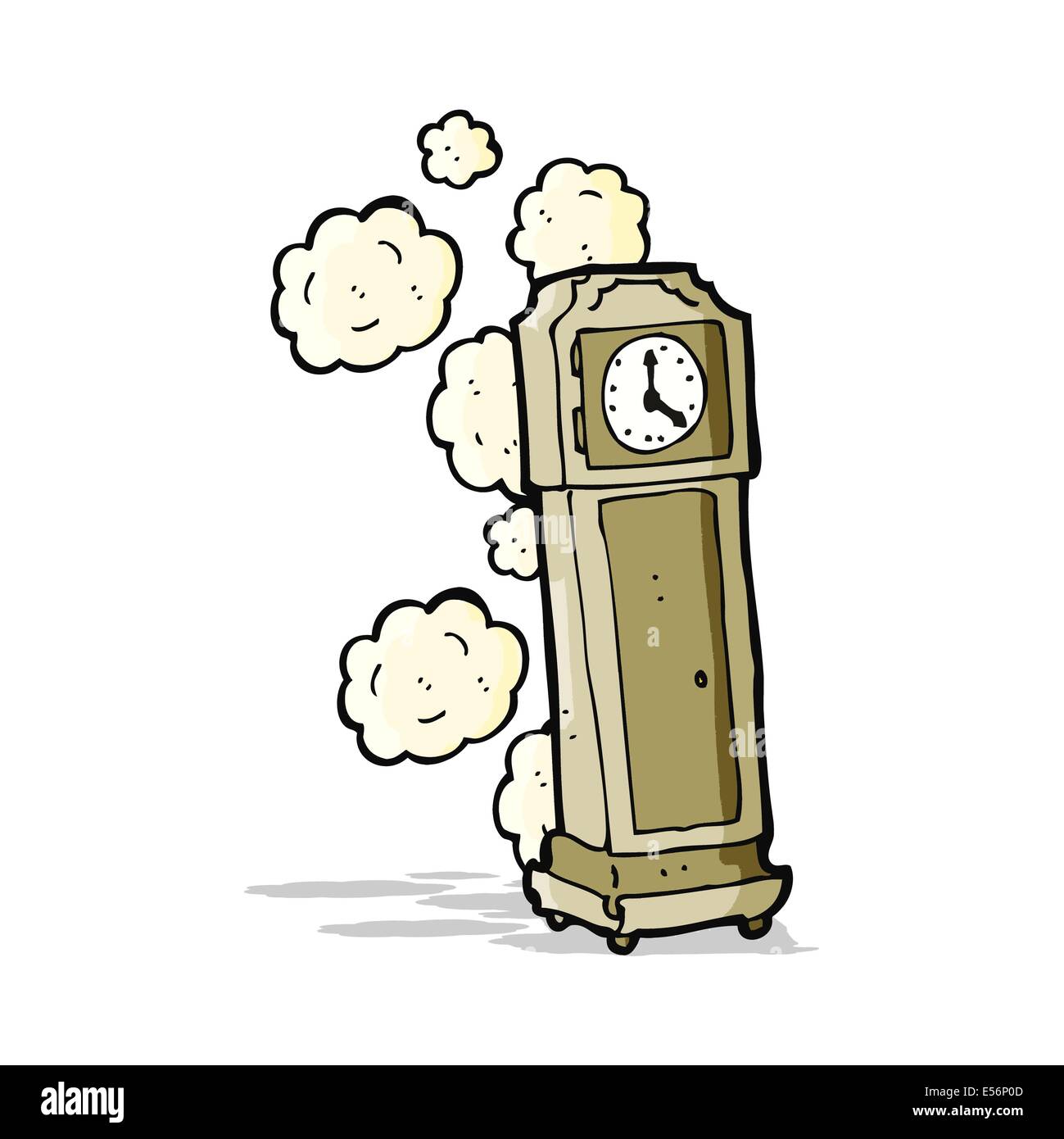 Cartoon old grandfather clock Stock Vector Images Alamy