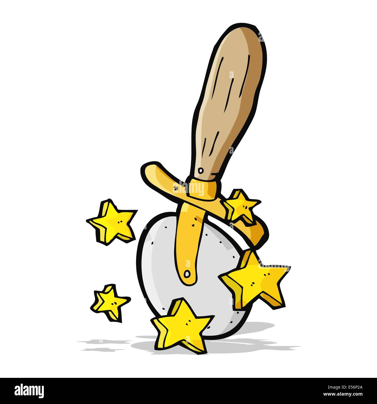 cartoon pizza cutter Stock Vector Image & Art Alamy