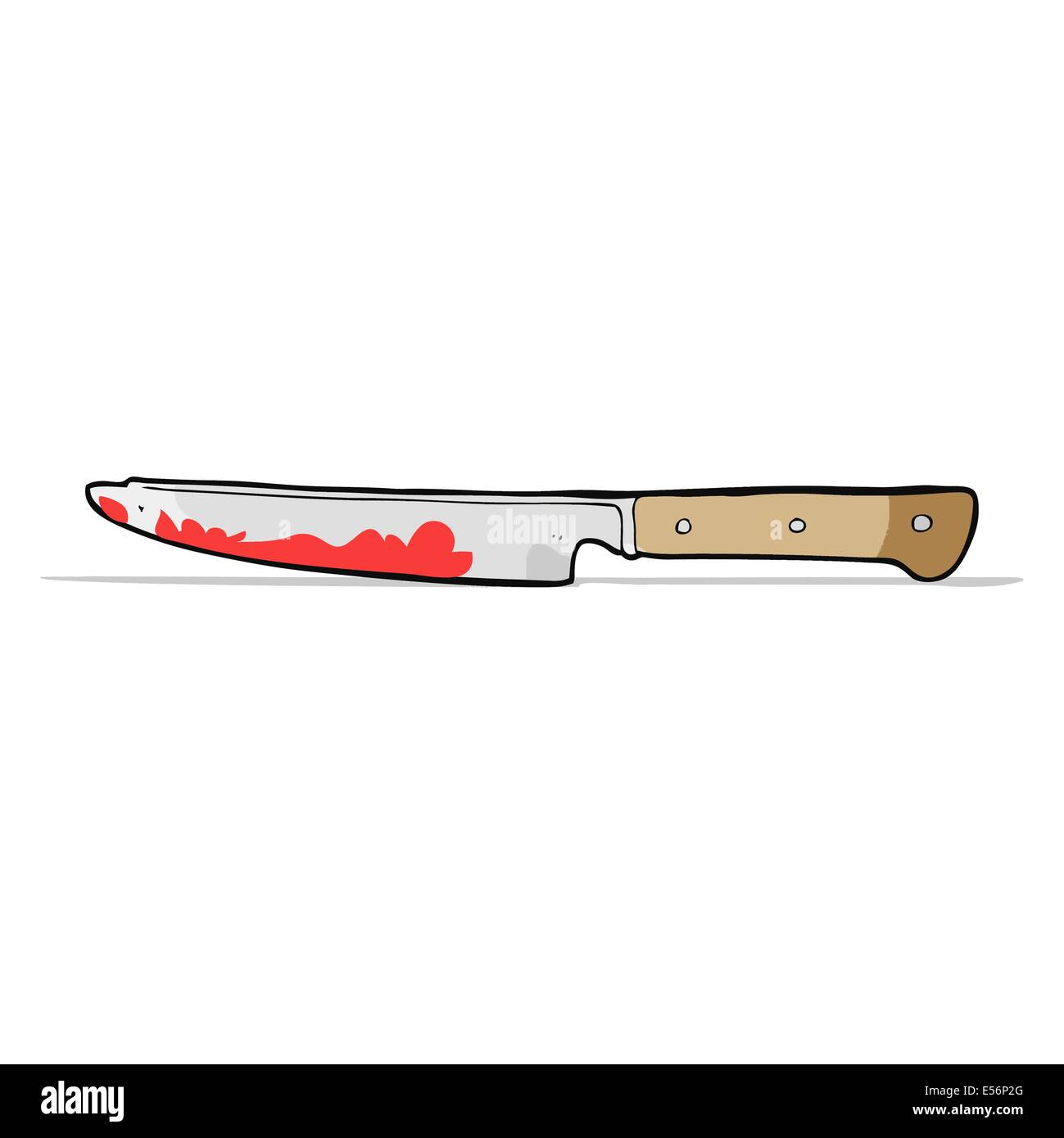 Cartoon bloody kitchen knife Cut Out Stock Images & Pictures Alamy