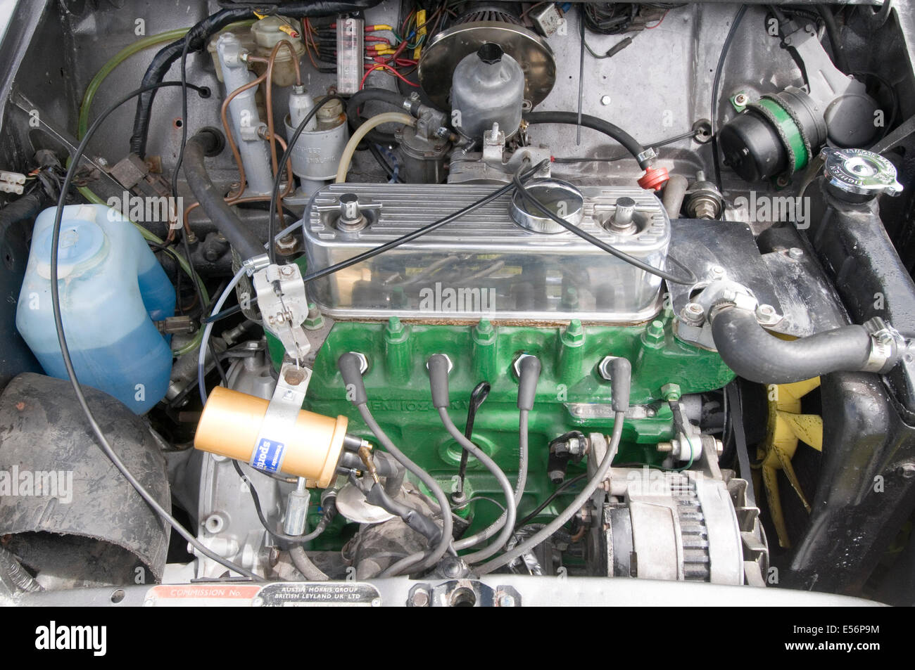 mini engine car cars internal combustion a series bmc ... mgb ignition coil wiring diagram 