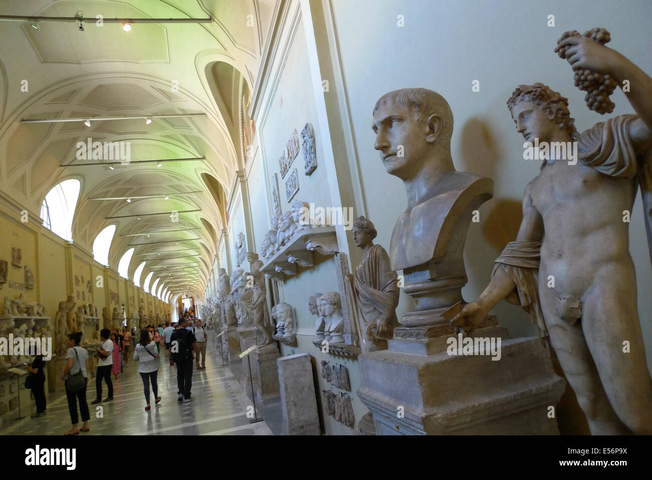 Inside the Vatican Museum, in Vatican City, Rome, Italy. Stock Photo