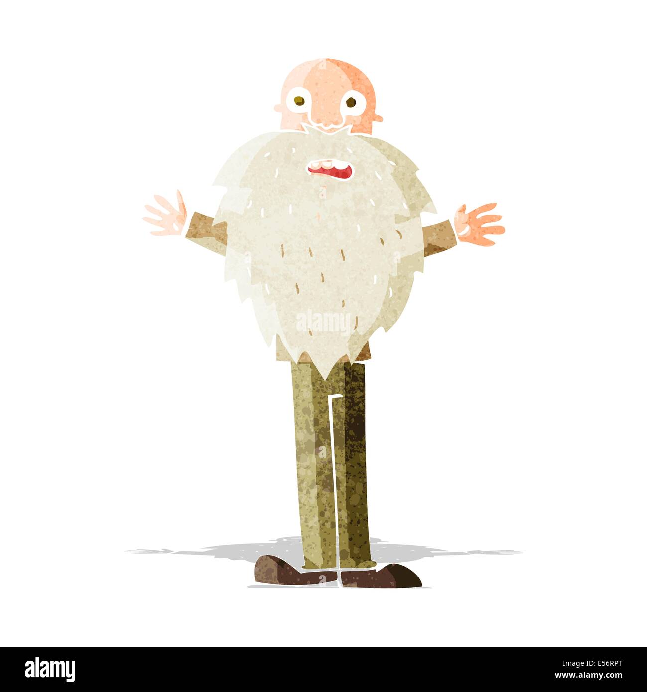cartoon bearded old man Stock Vector Image & Art - Alamy
