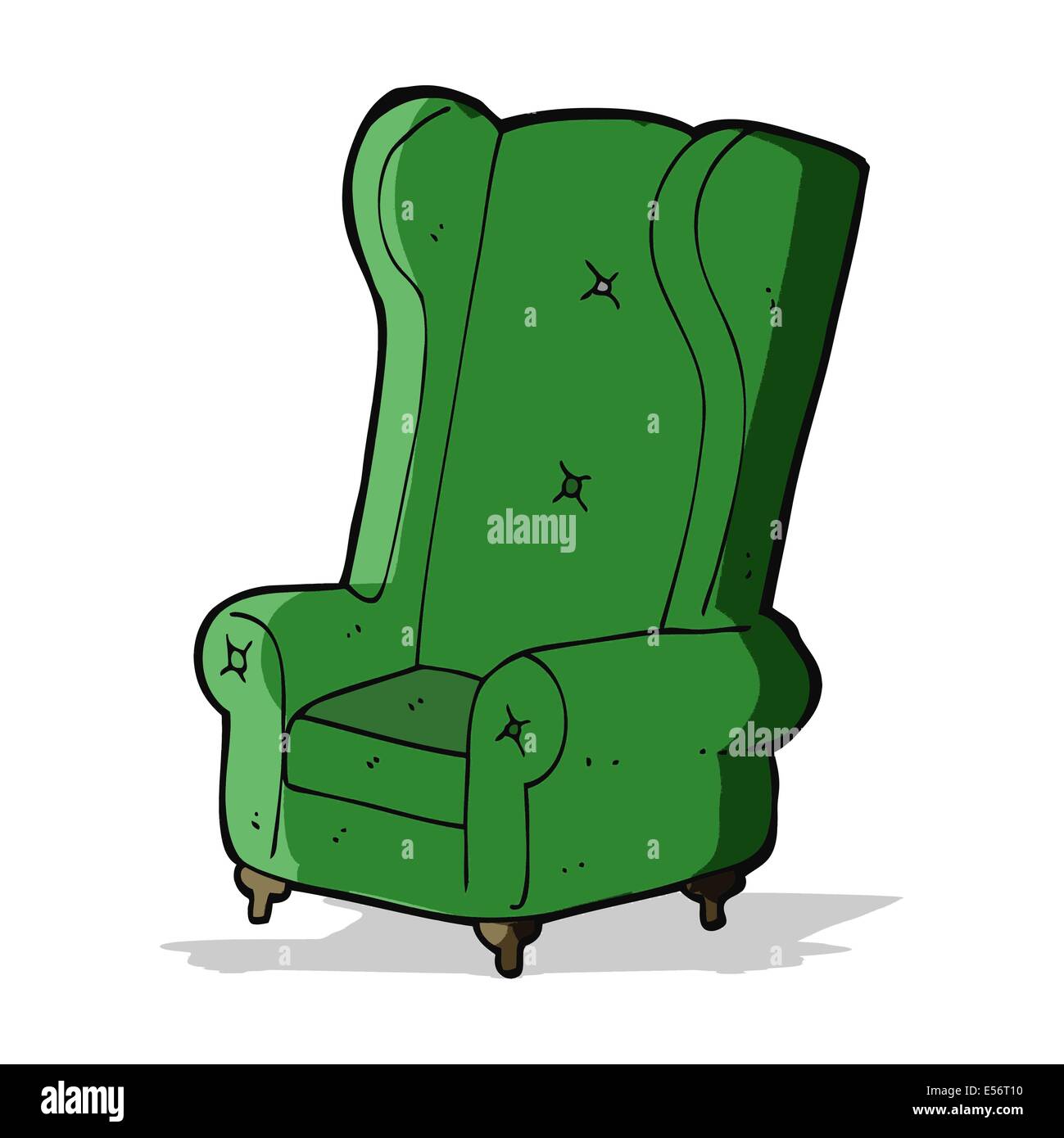 cartoon old armchair Stock Vector Image & Art - Alamy