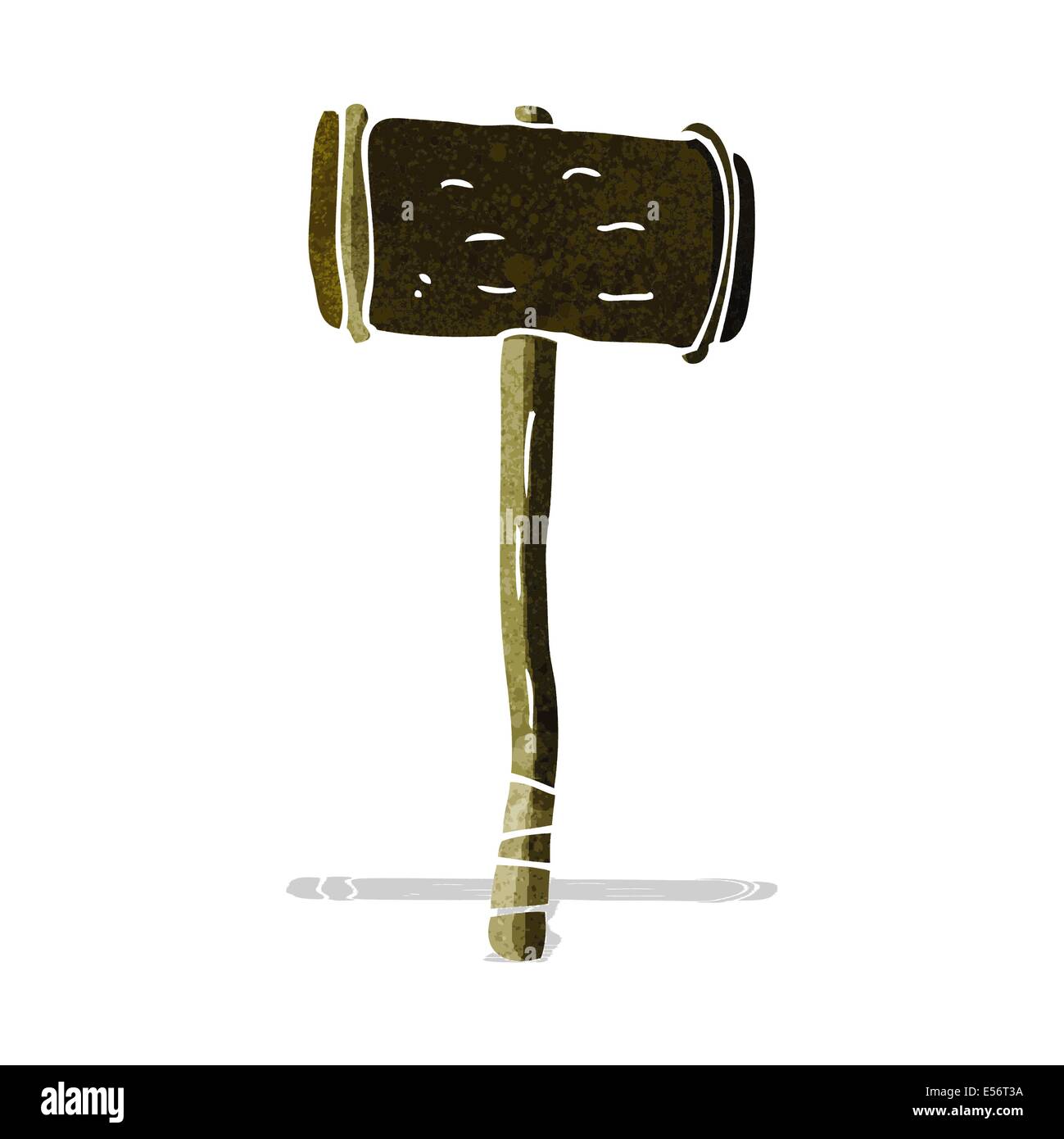 cartoon wooden hammer Stock Vector Image & Art - Alamy