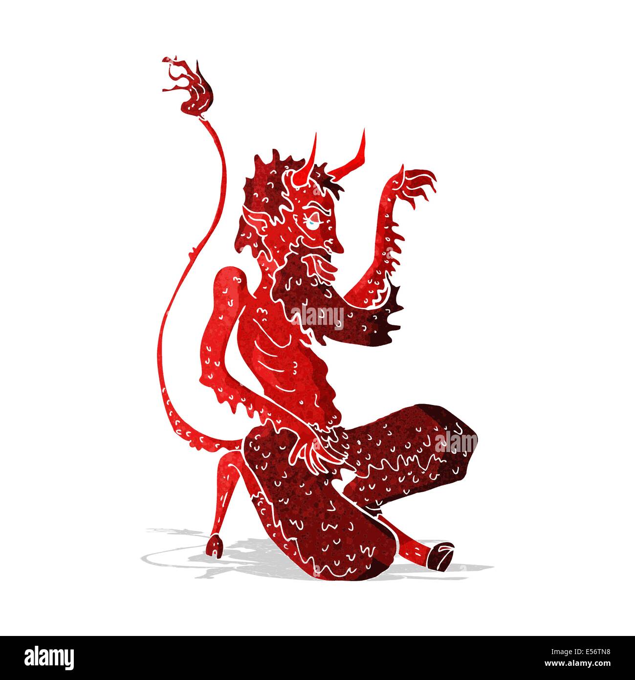 cartoon traditional devil Stock Vector Image & Art - Alamy