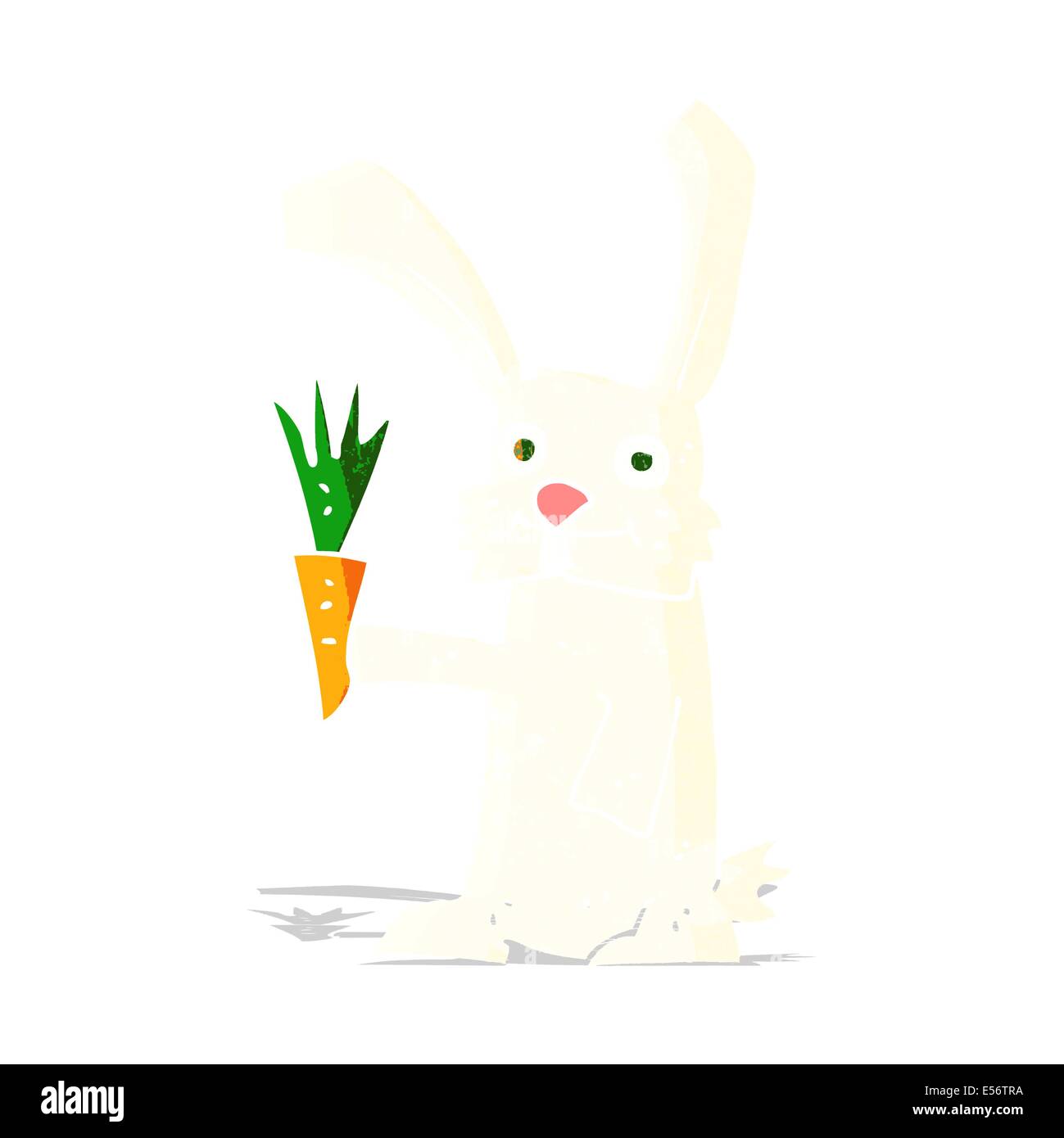 cartoon rabbit with carrot Stock Vector Image & Art - Alamy
