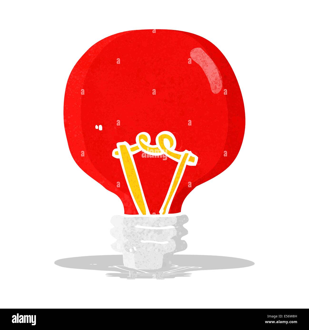 cartoon red light bulb Stock Vector Image & Art Alamy