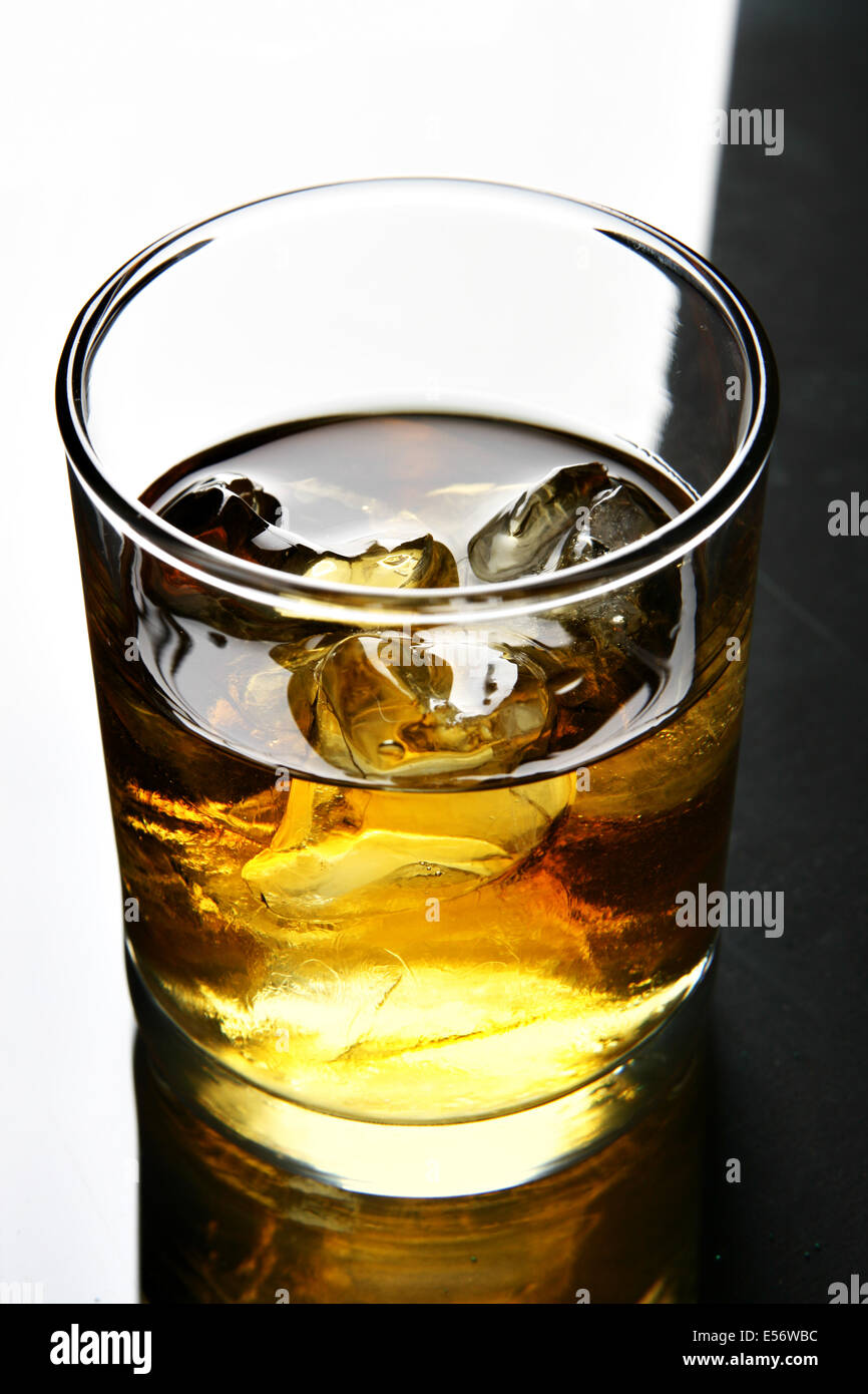 Black And White Scotch Whisky Stock Photos & Black And