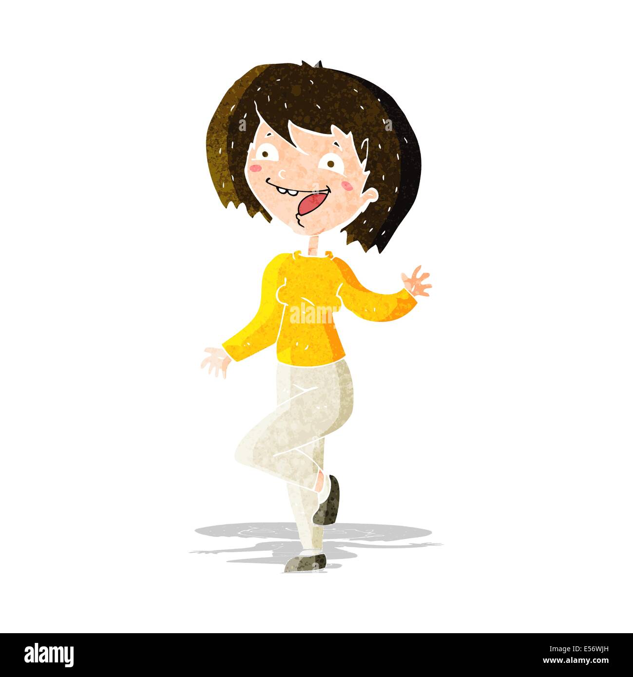 cartoon laughing woman Stock Vector Image & Art - Alamy