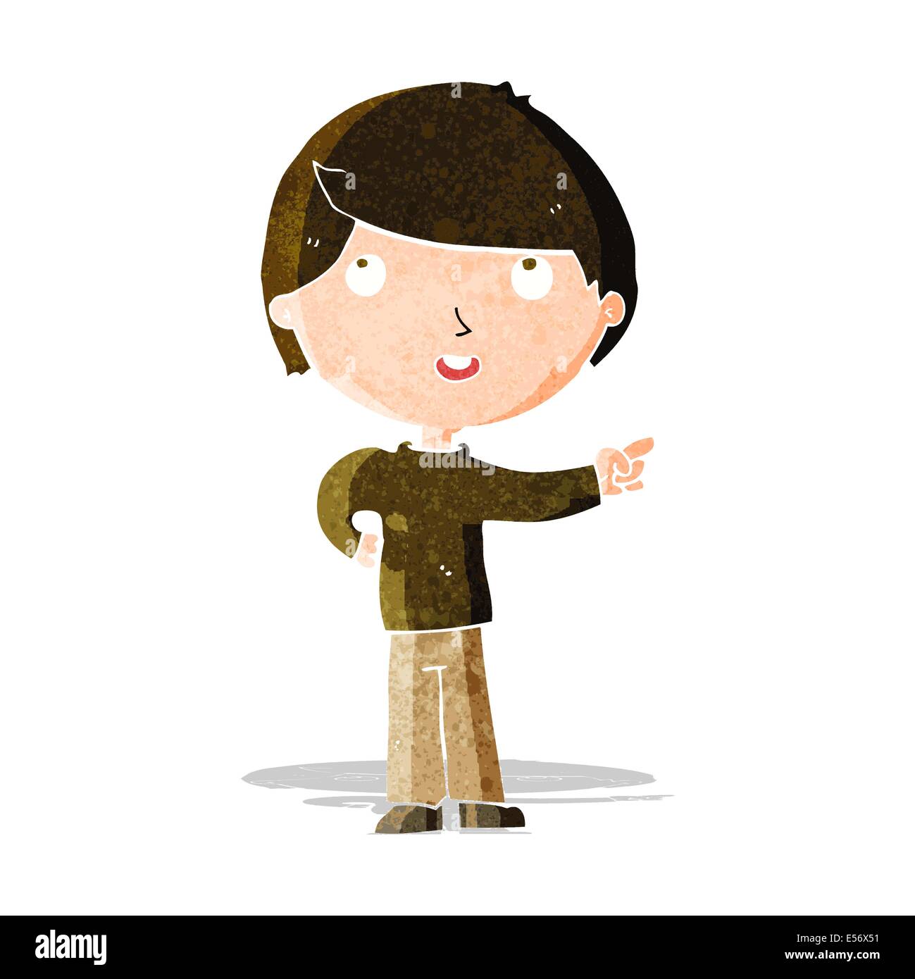 cartoon boy pointing Stock Vector Image & Art - Alamy