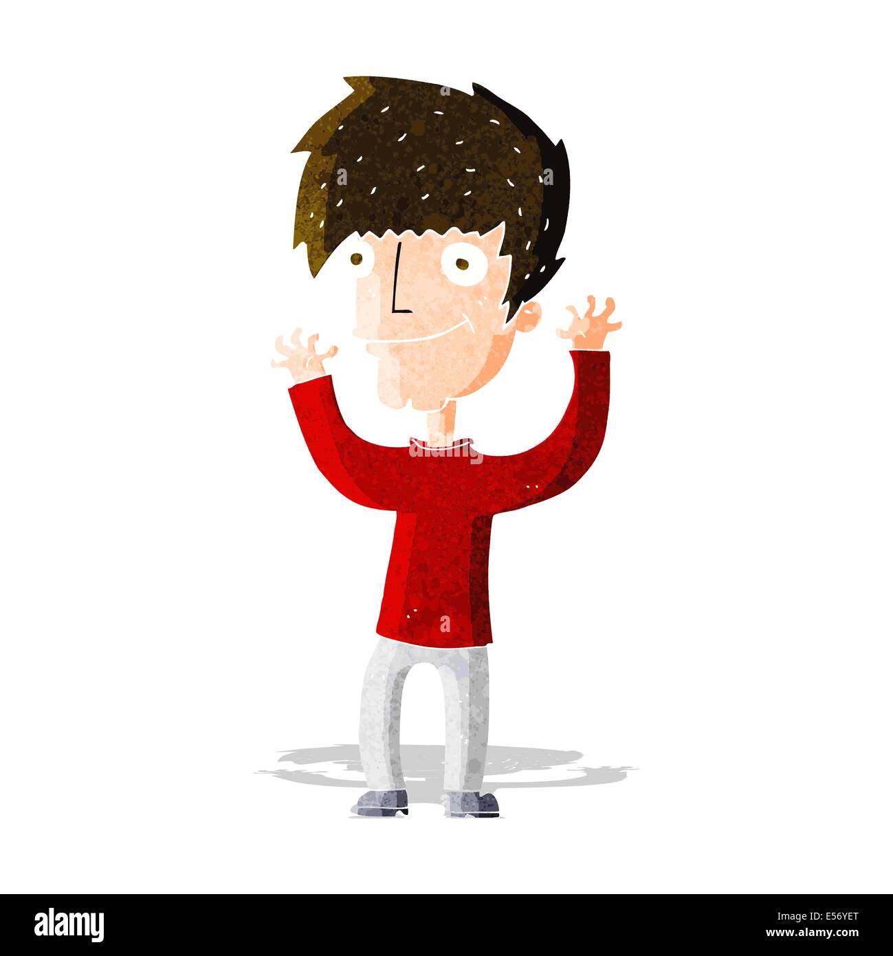 cartoon man waving arms Stock Vector Image & Art Alamy