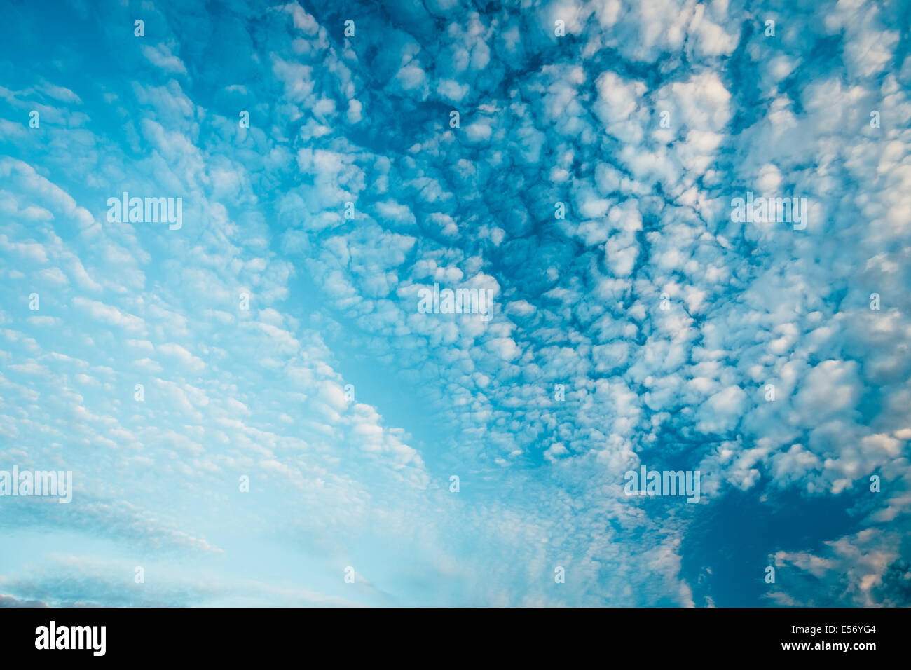 Bright Blue Sky Clouds Background Stock Photo - Alamy