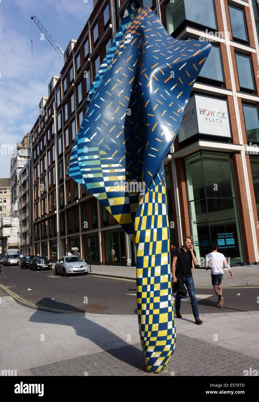 Wind Sculpture by Yinka Shonibare in Howick Place, Victoria, London Stock Photo
