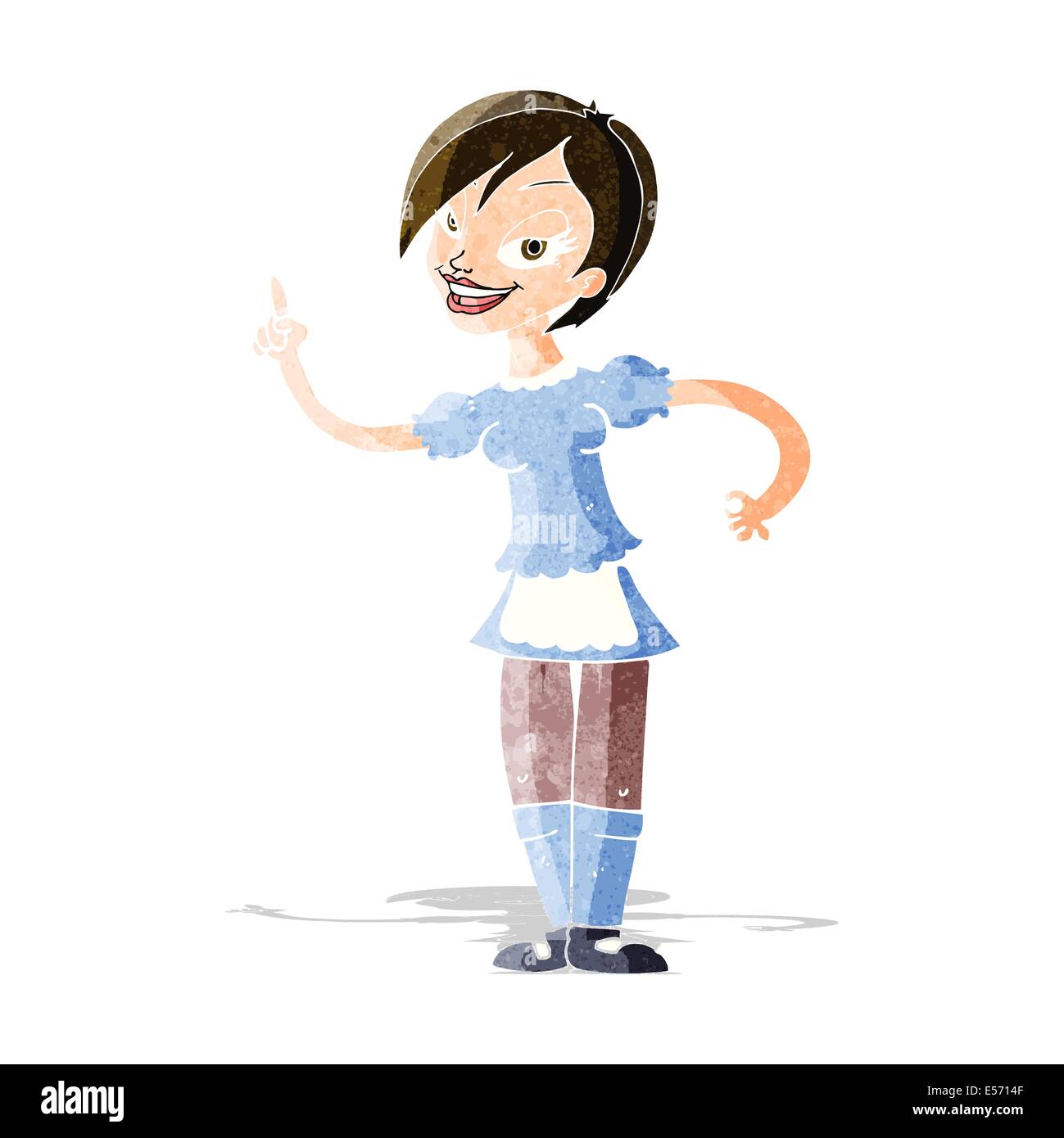 Cartoon waitress taking order Cut Out Stock Images & Pictures - Alamy