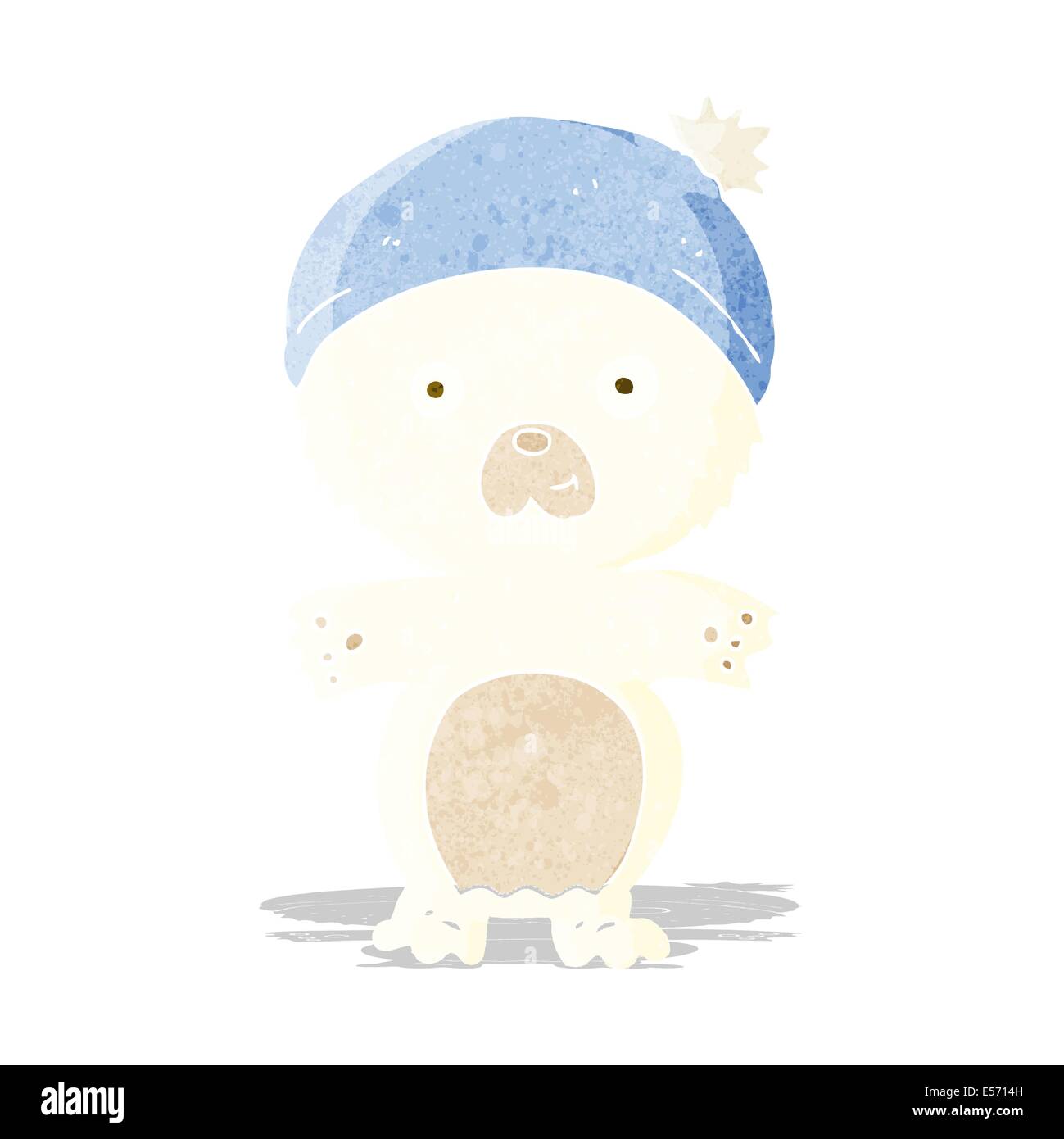 cartoon cute polar bear in hat Stock Vector Image & Art - Alamy