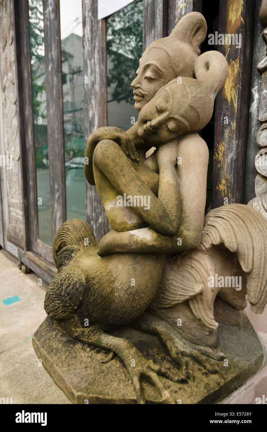 Stone statue in Chiang Mai Thailand Stock Photo