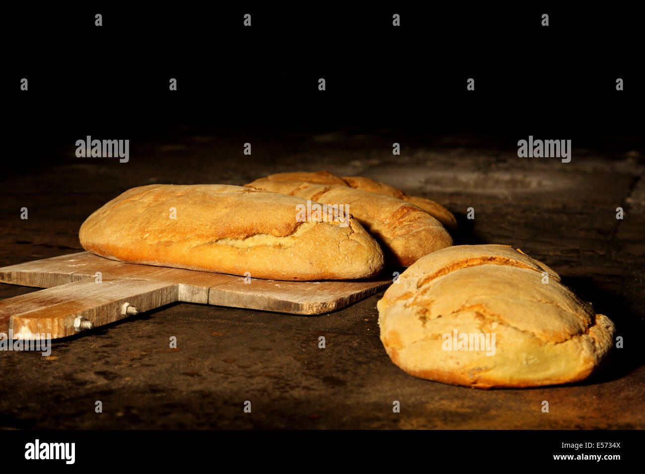 The "famous" bread of Tracheia village, Argolis ("Argolida"), Peloponnese, Greece. Stock Photo