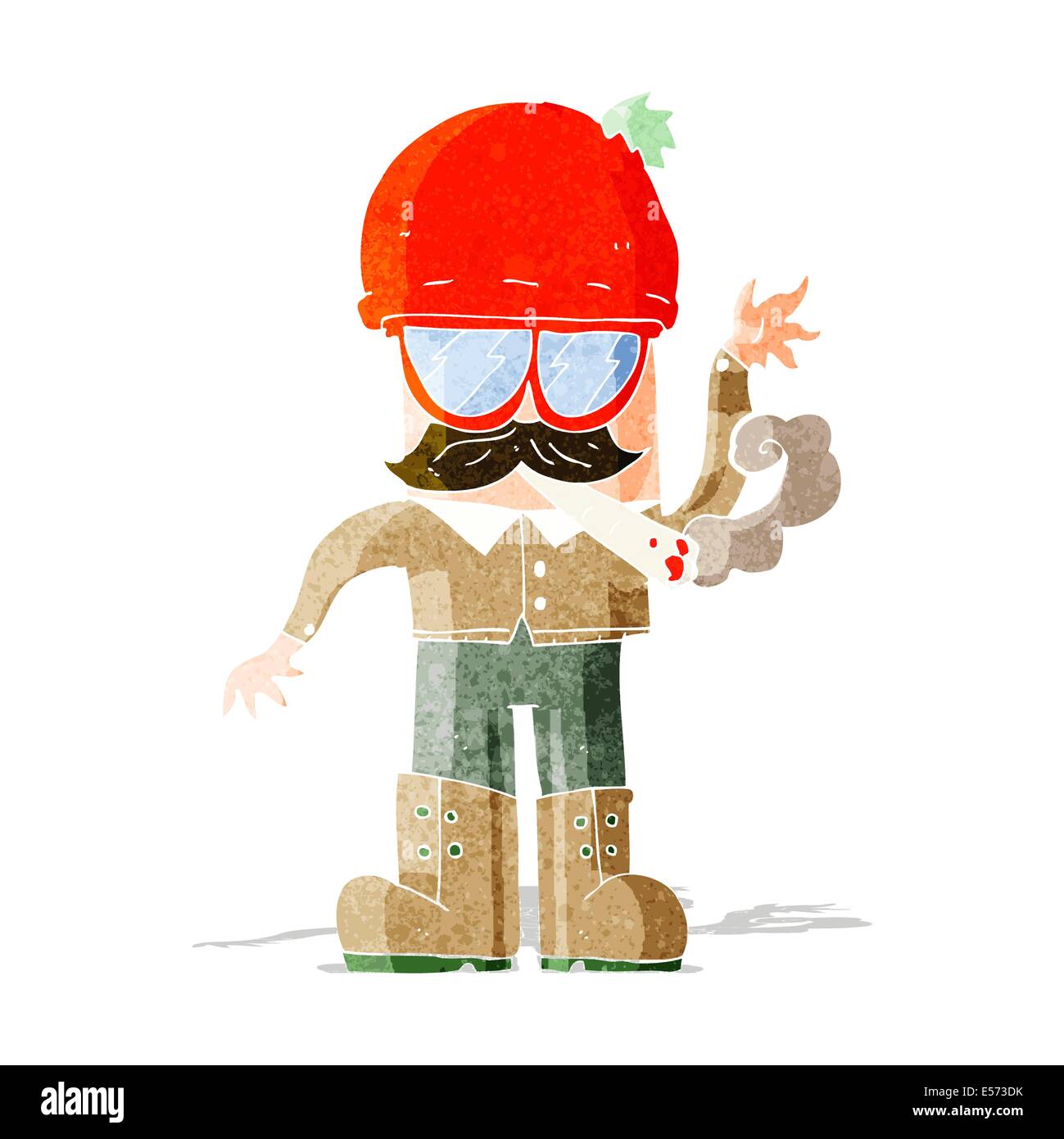 cartoon man smoking pot Stock Vector Image & Art - Alamy