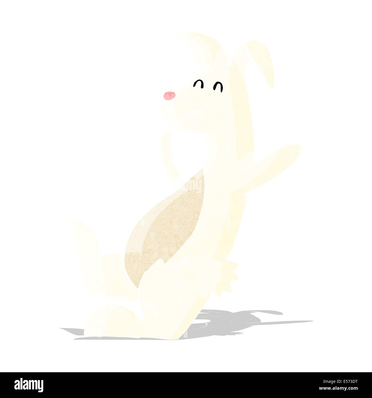 cartoon white rabbit Stock Vector Image & Art - Alamy