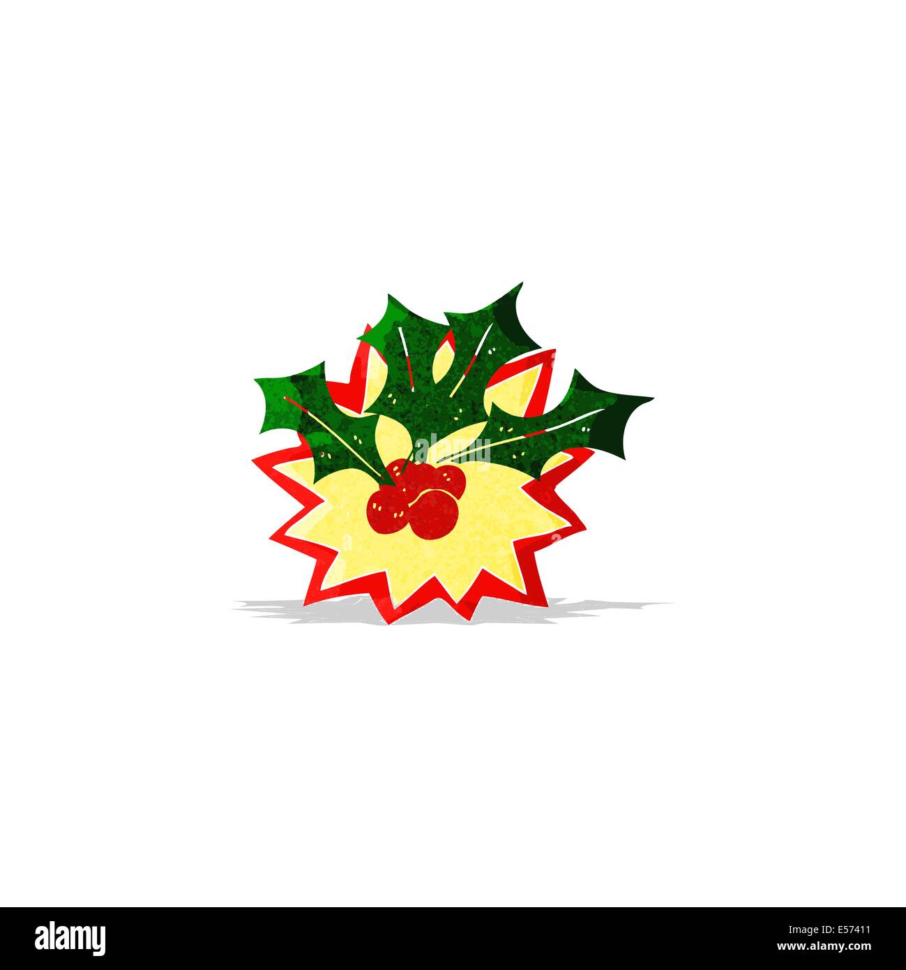 cartoon christmas holly Stock Vector Image & Art - Alamy