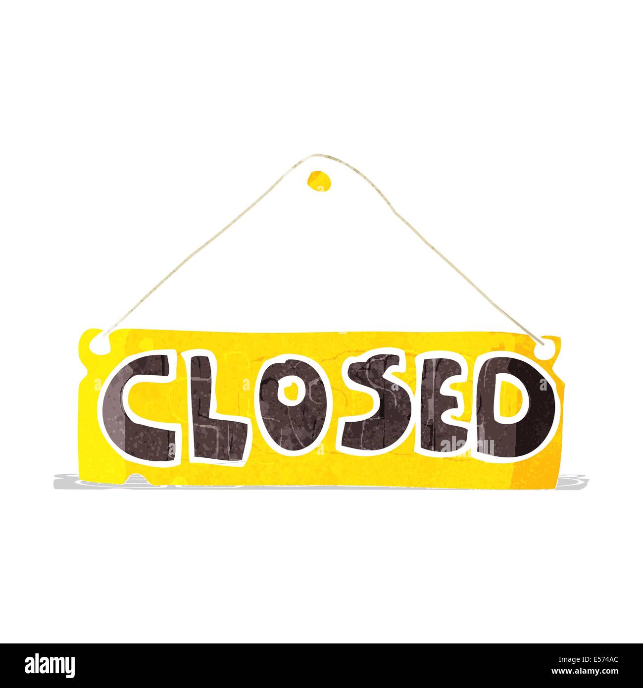 Cartoon closed shop sign hi res stock photography and images Alamy