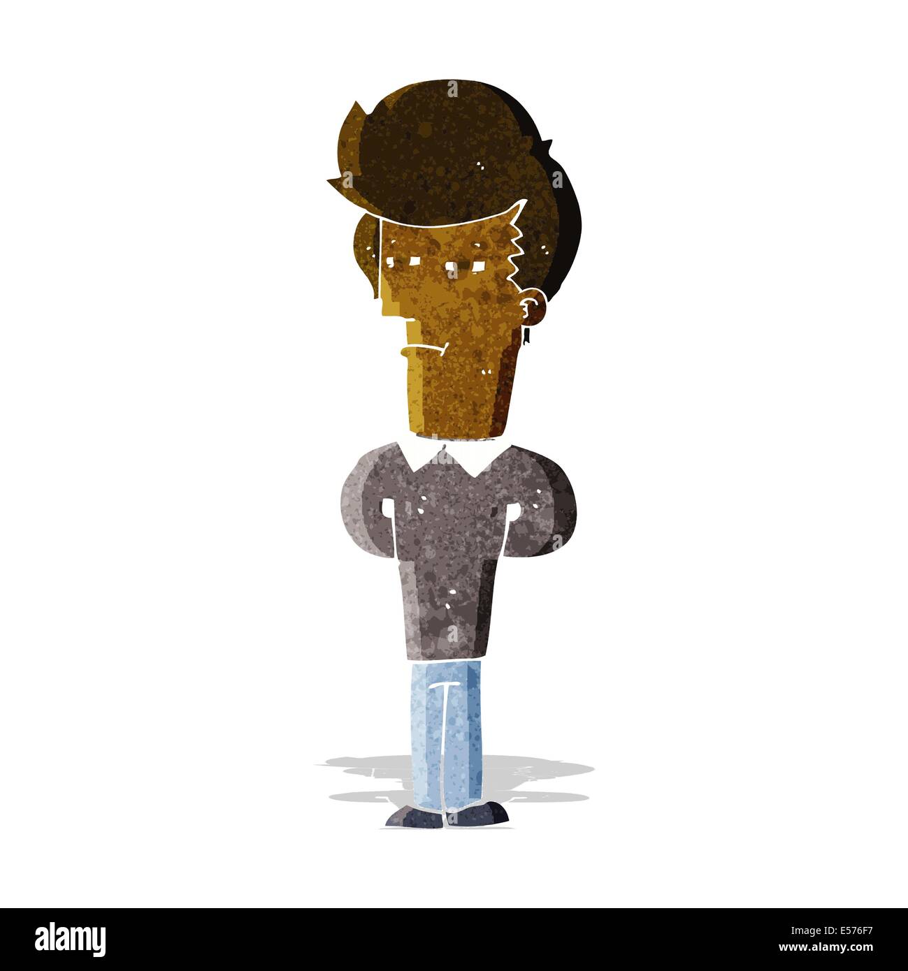 cartoon jaded man Stock Vector Image & Art Alamy