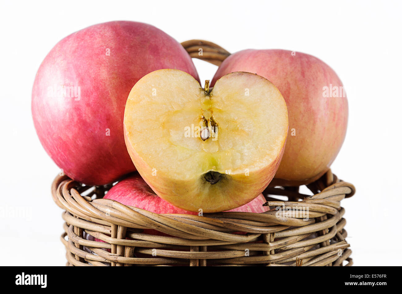 Apple isolated on white background Stock Photo - Alamy