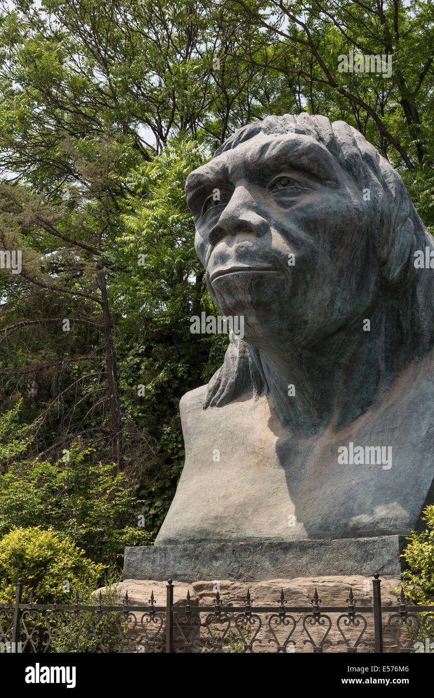 Peking Man complex at Zhoukoudian, in Fangshan district of greater Beijing, China Stock Photo