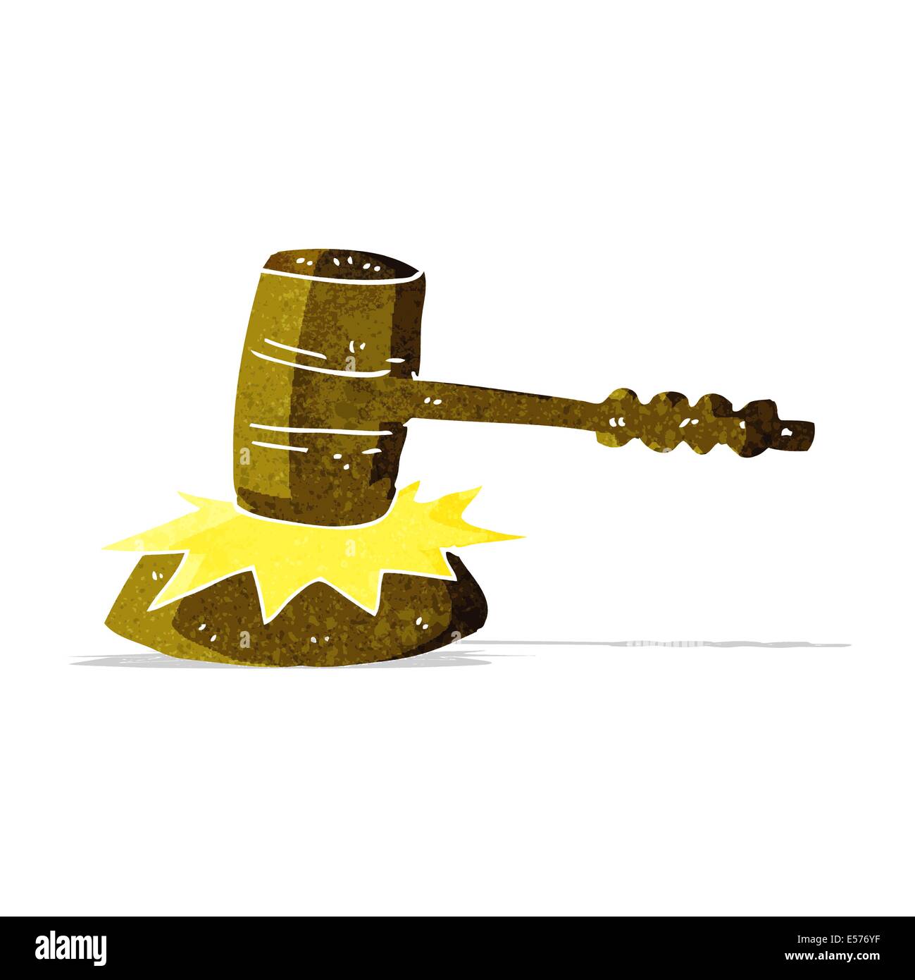 Cartoon gavel banging Stock Vector Images Alamy