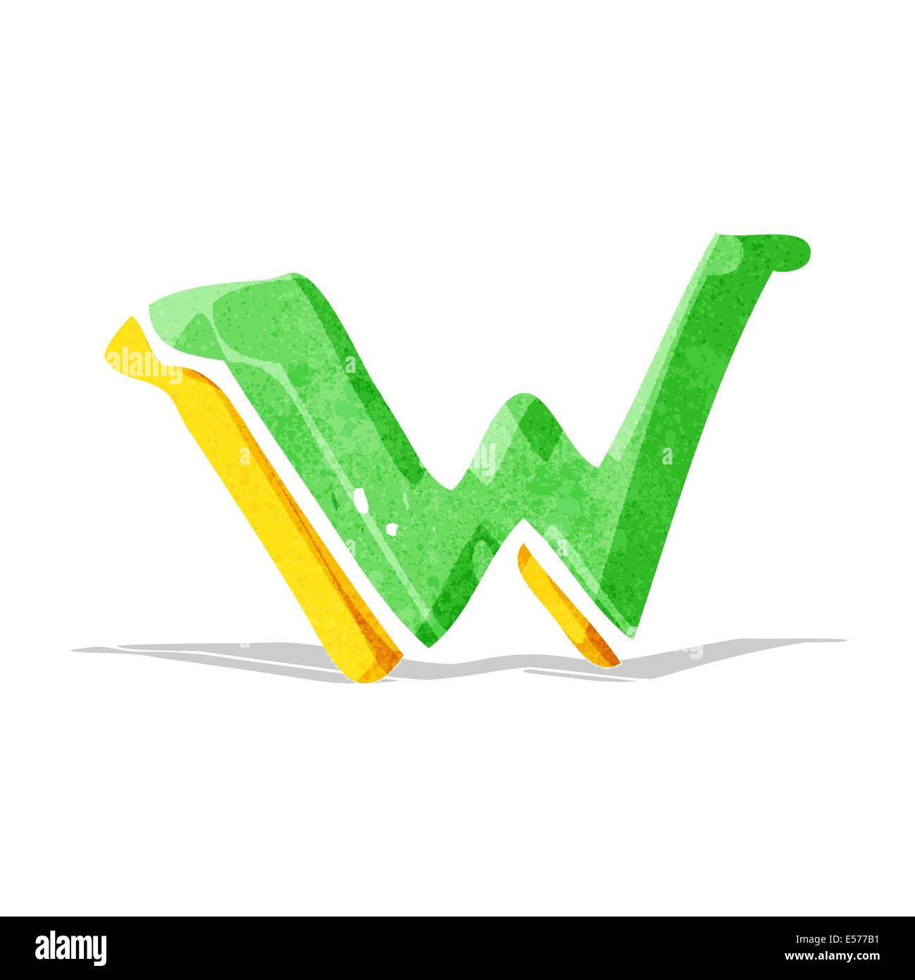 cartoon letter W Stock Vector Image & Art - Alamy