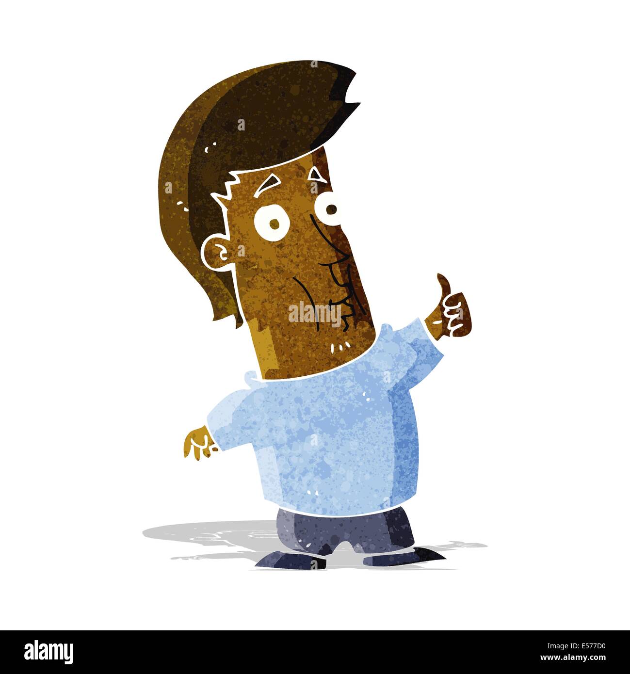 cartoon man giving thumbs up sign Stock Vector Image & Art - Alamy