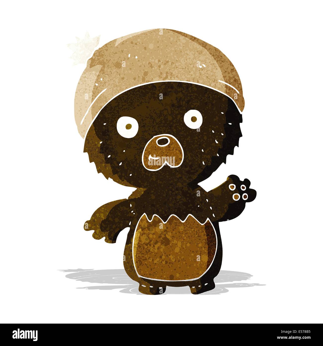 cartoon cute teddy bear in hat Stock Vector Image & Art - Alamy