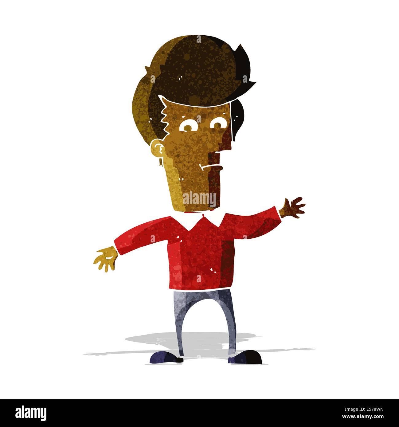 cartoon waving man Stock Vector Image & Art - Alamy