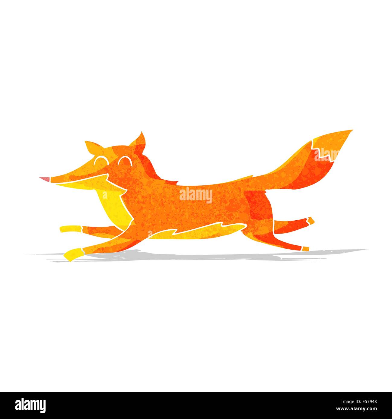 cartoon running fox Stock Vector Image & Art - Alamy