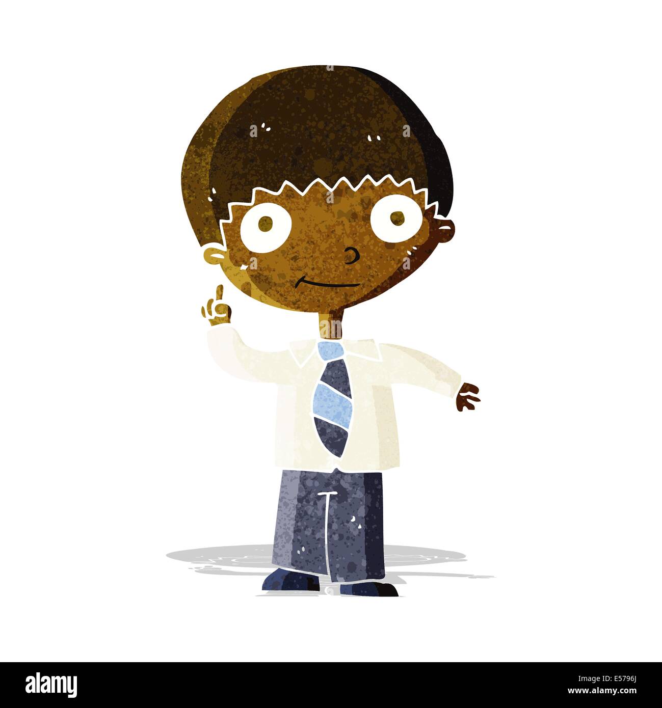 cartoon school boy with idea Stock Vector Image & Art - Alamy