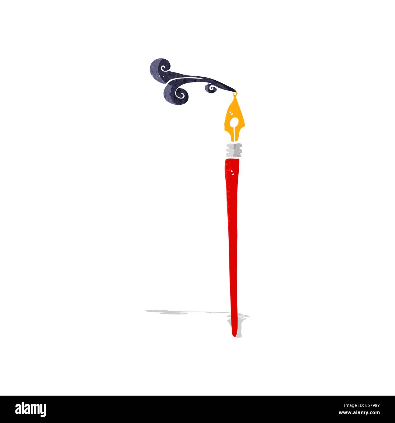 cartoon ink pen Stock Vector Image & Art - Alamy