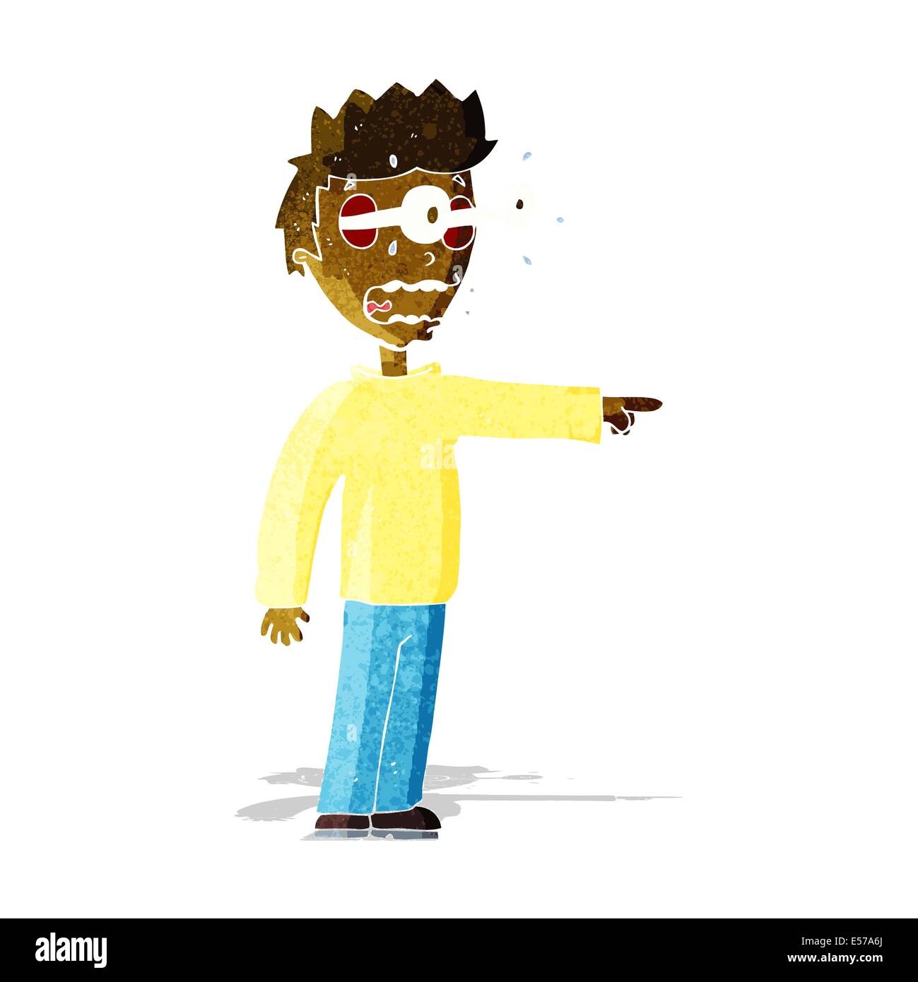 cartoon man with popping out eyes Stock Vector Image & Art Alamy