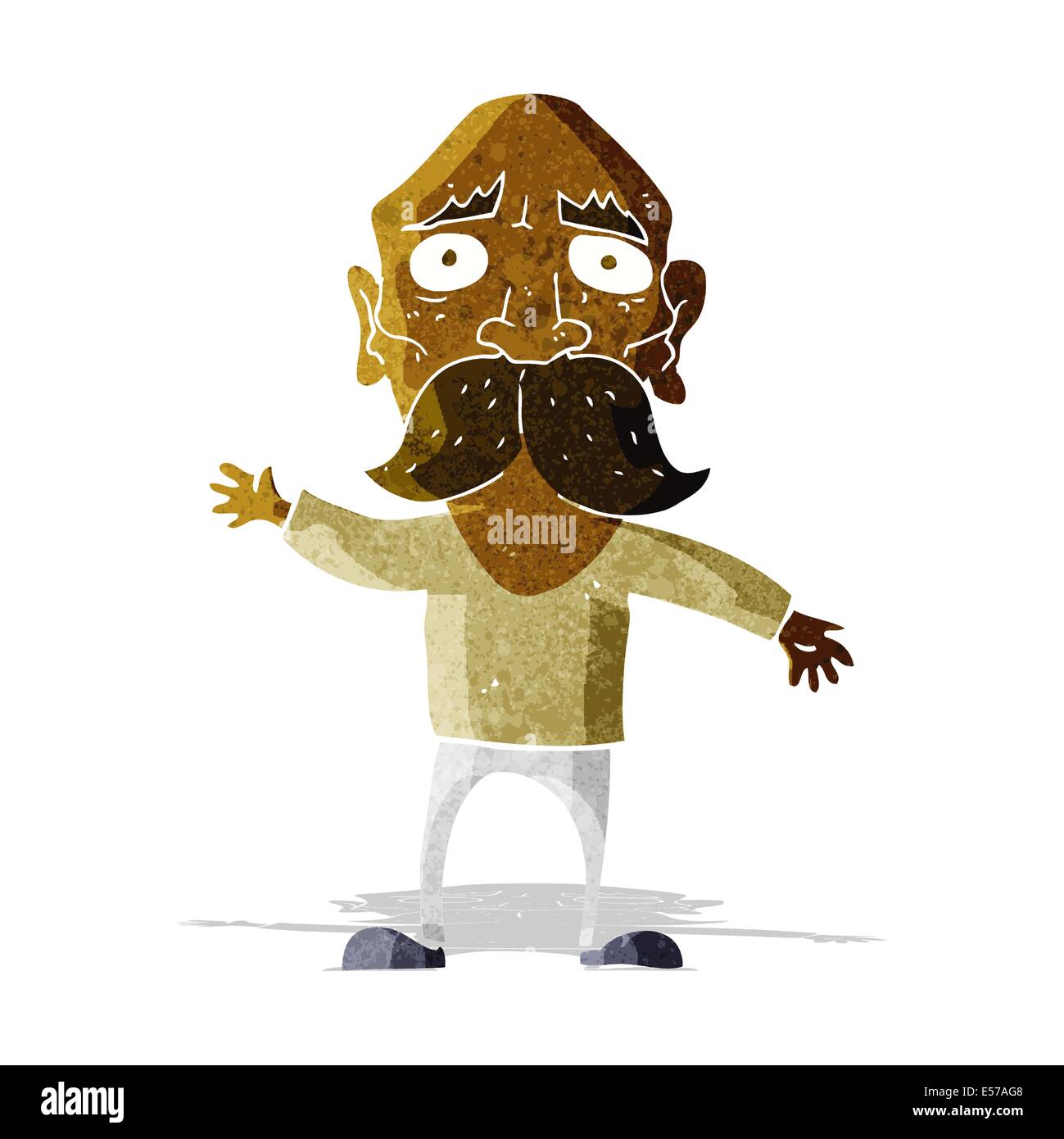 Cartoon worried old man hi-res stock photography and images - Alamy