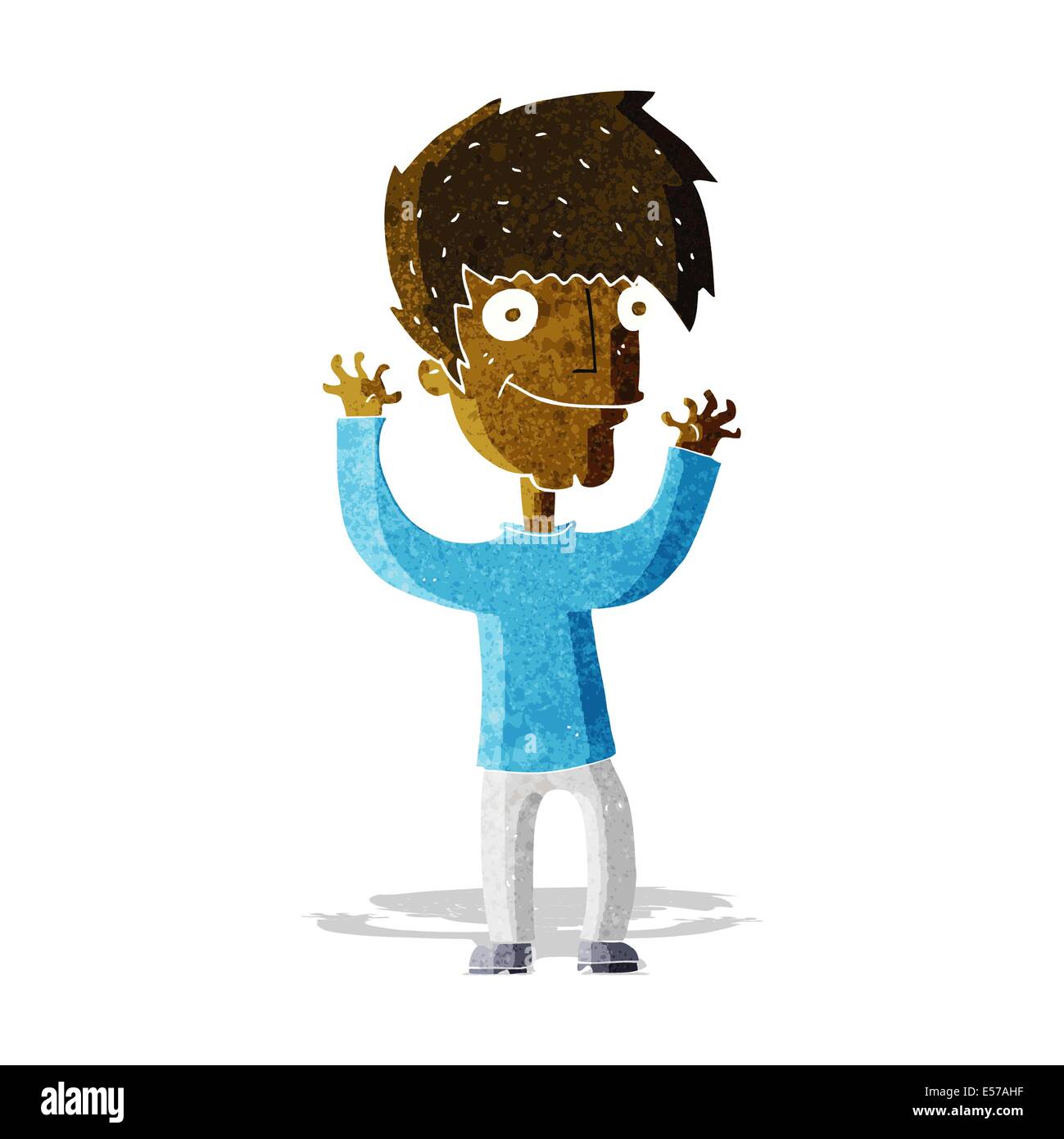 cartoon man waving arms Stock Vector Image & Art Alamy