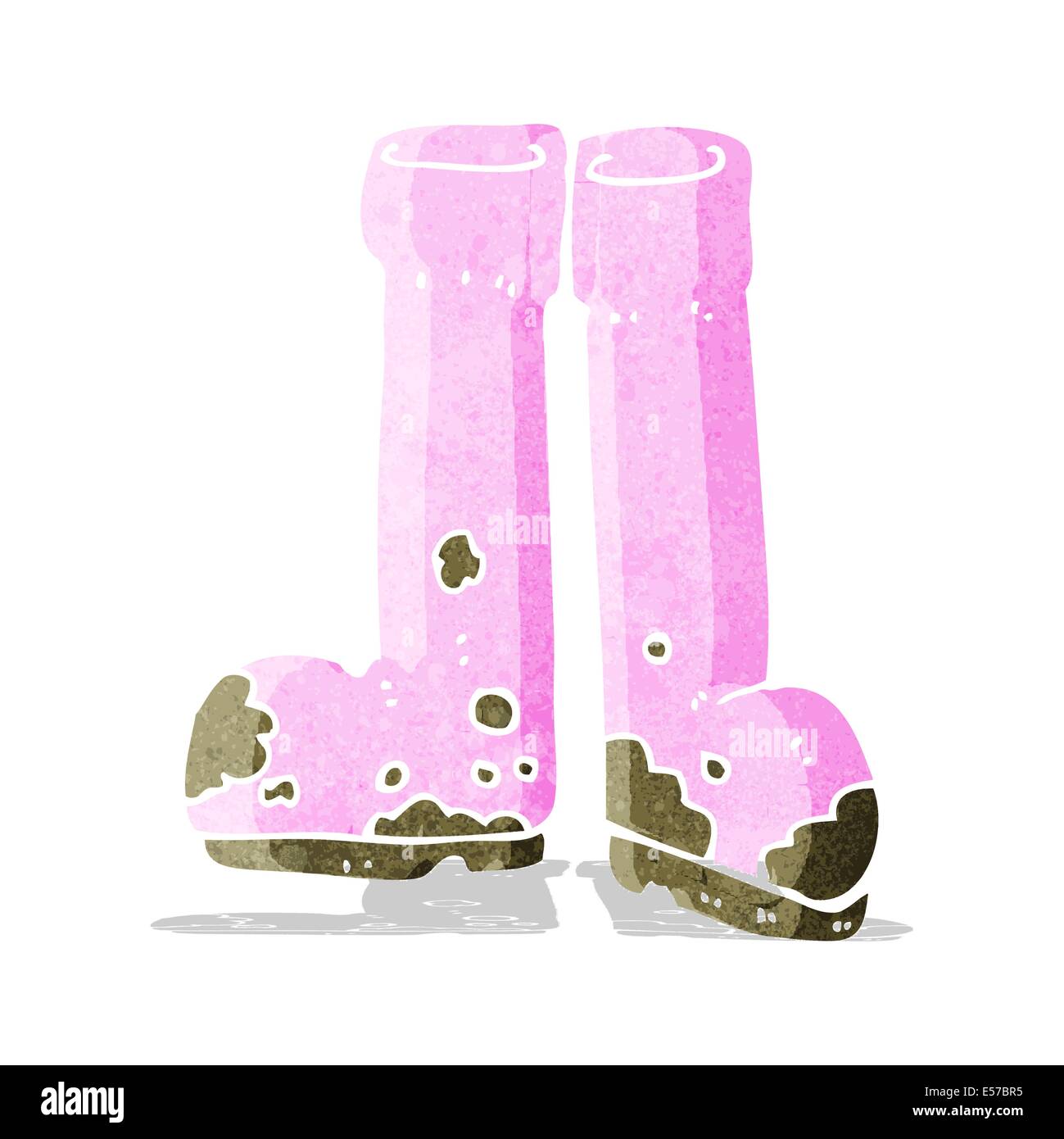 Cartoon muddy boots Stock Vector Images Alamy