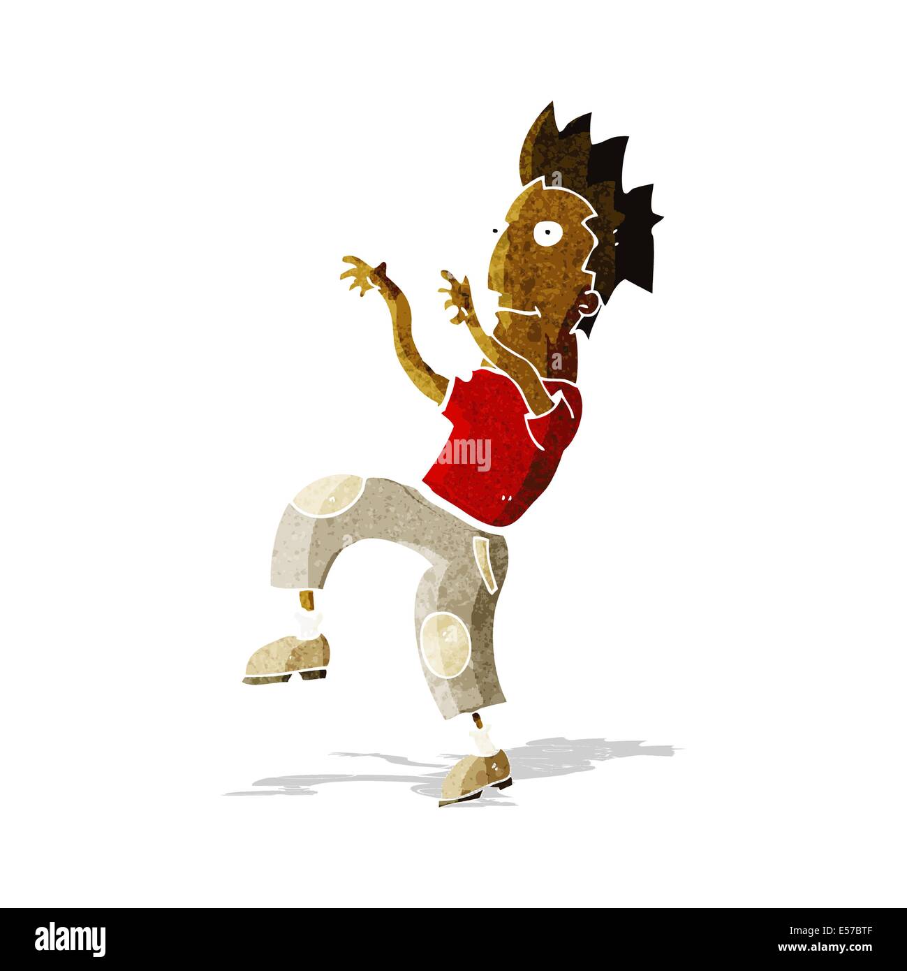 cartoon happy man doing funny dance Stock Vector Image & Art - Alamy
