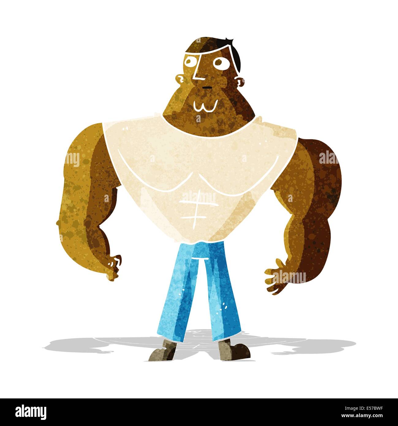 cartoon body builder Stock Vector Image & Art - Alamy