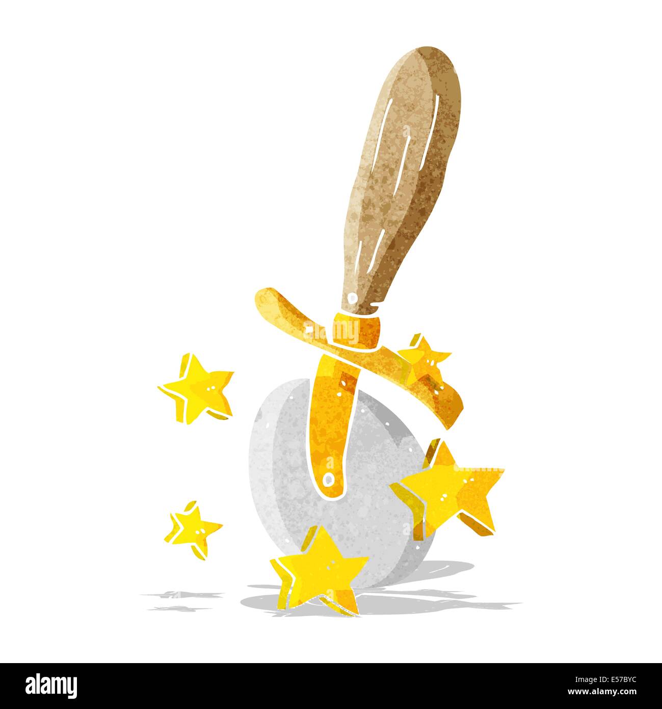 cartoon pizza cutter Stock Vector Image & Art Alamy