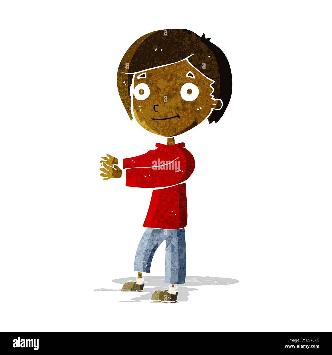 cartoon happy boy Stock Vector Image & Art - Alamy